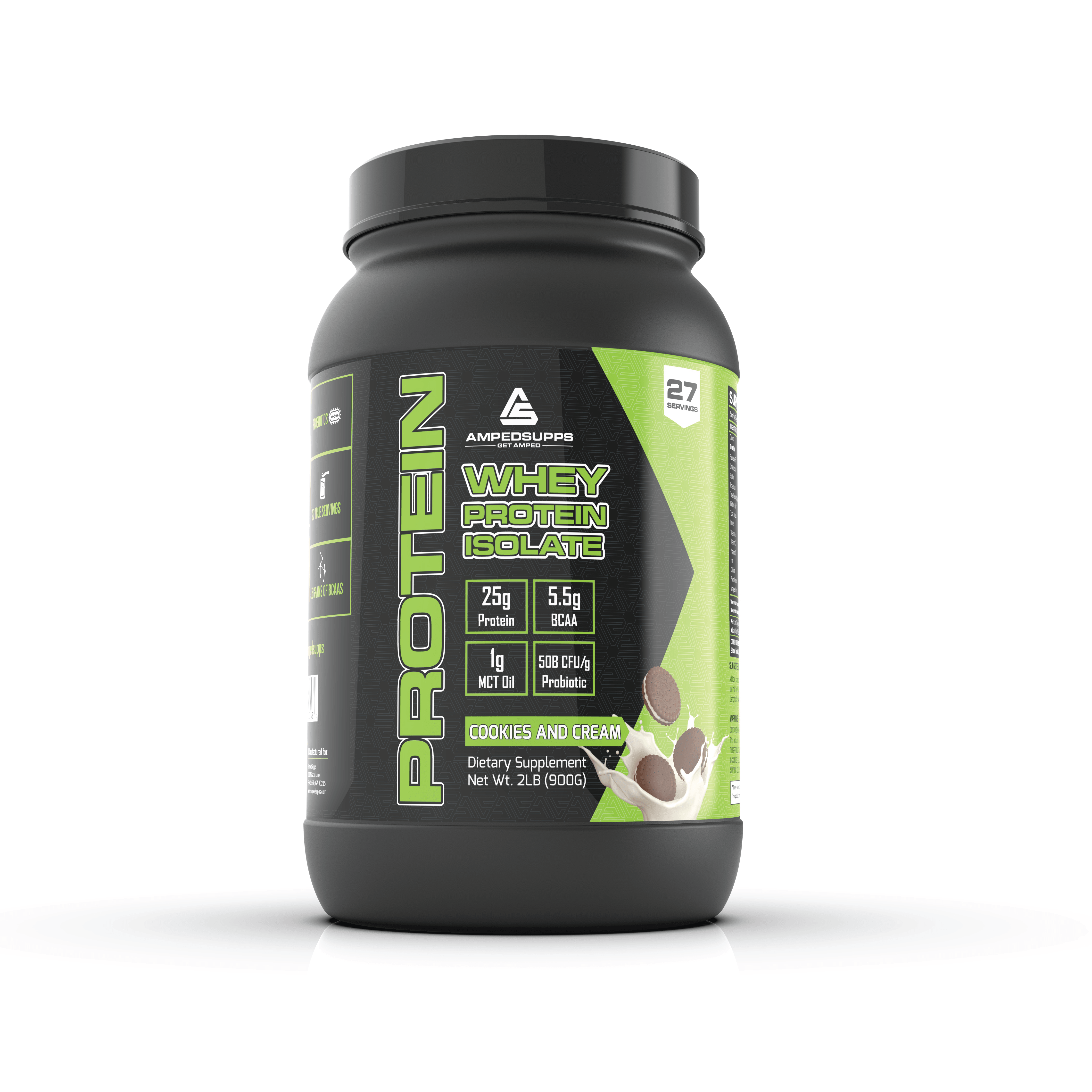 Steel Ampedsupps Shaker Bottle - AmpedSupps